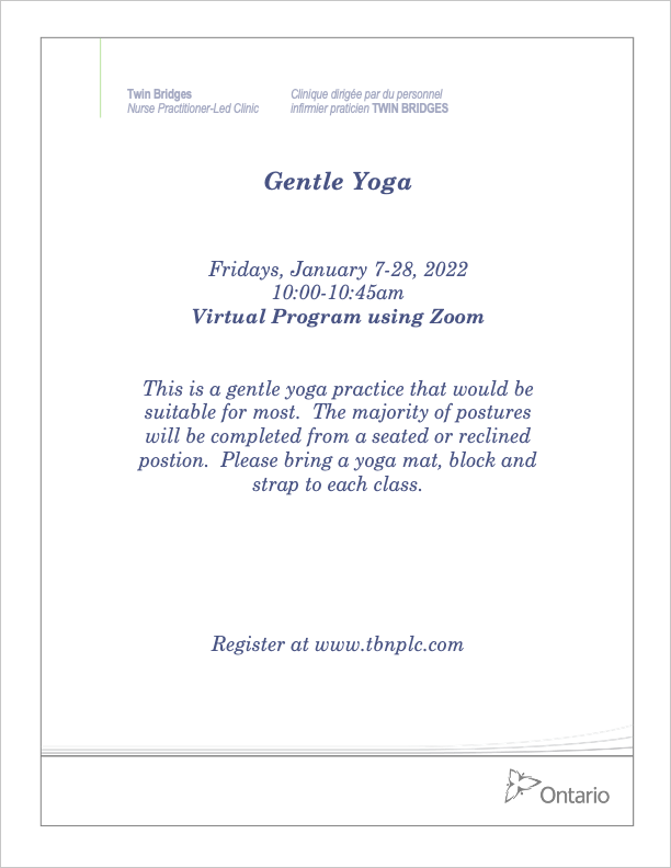 Gentle Yoga - VIRTUAL