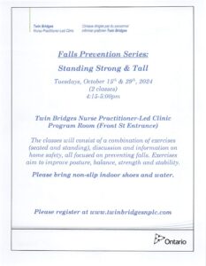 Falls Prevention Series : Standing Strong & Tall